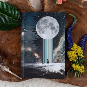 Full Moon Surfer Lookout Blue Journal